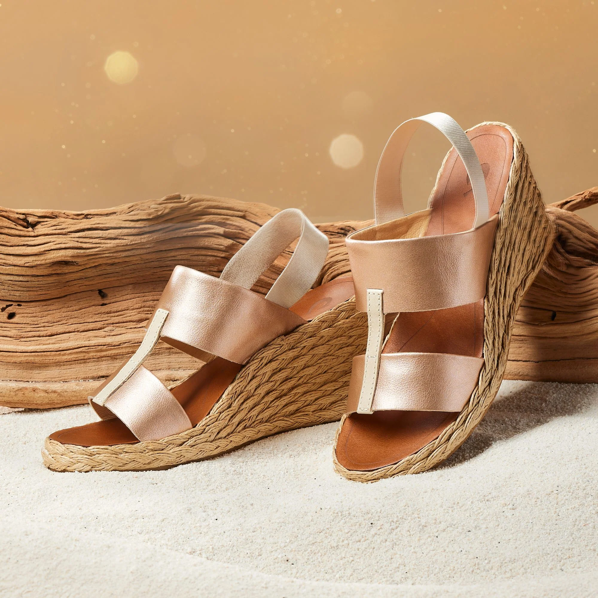 Lile Wedge - Copper / Tan 2 Lile Wedge - Copper / Tan