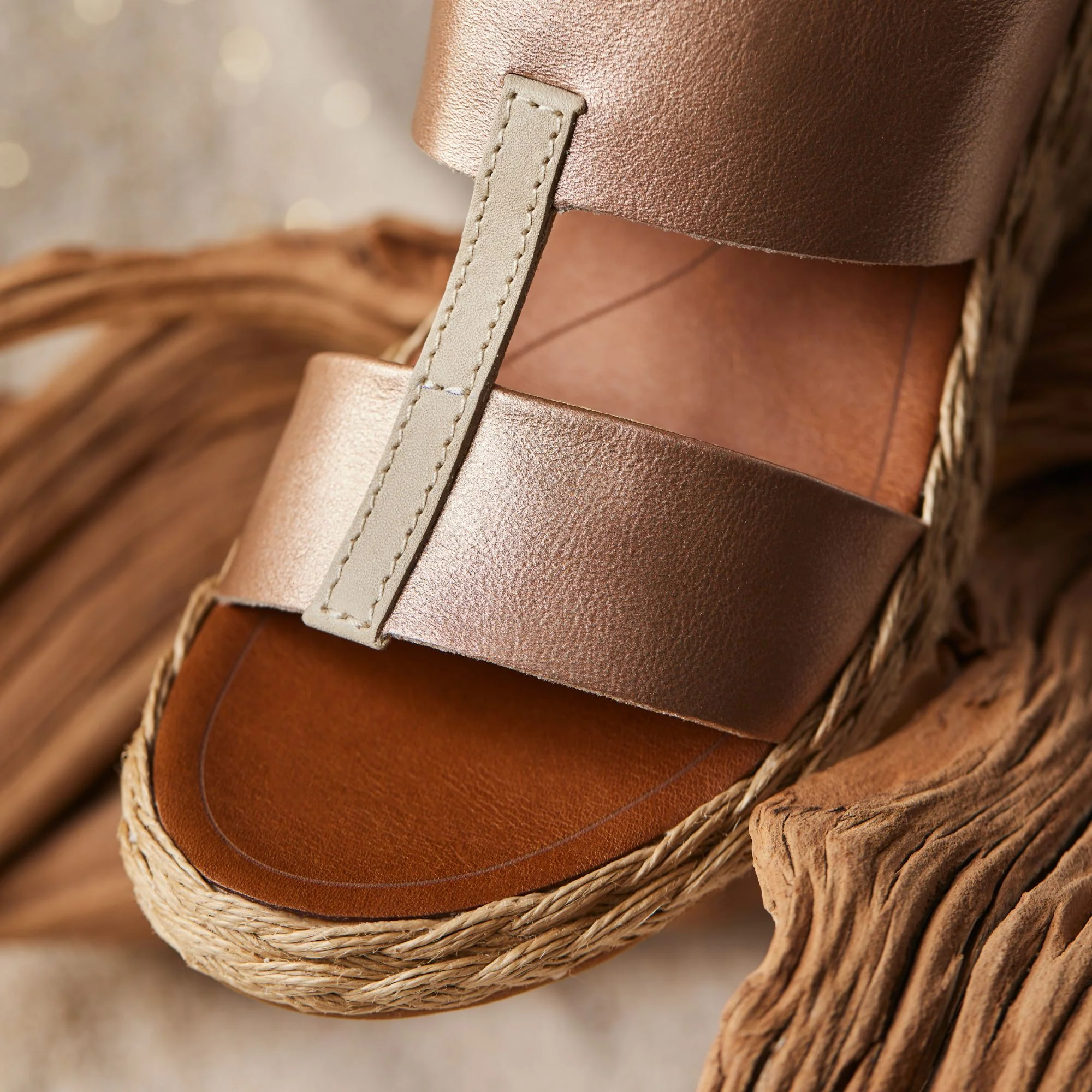 Lile Wedge - Copper / Tan 4 Lile Wedge - Copper / Tan